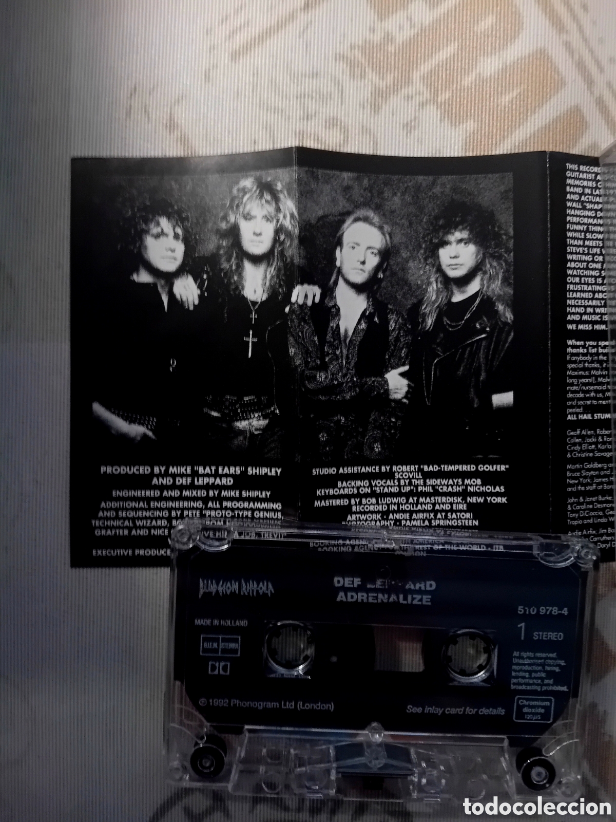 Casetes antiguos: DEF LEPPARD. ADRENALIZE. ORIGINAL 1992 - Foto 4