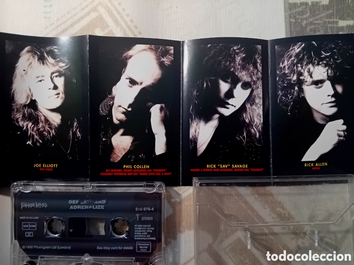 Casetes antiguos: DEF LEPPARD. ADRENALIZE. ORIGINAL 1992 - Foto 5