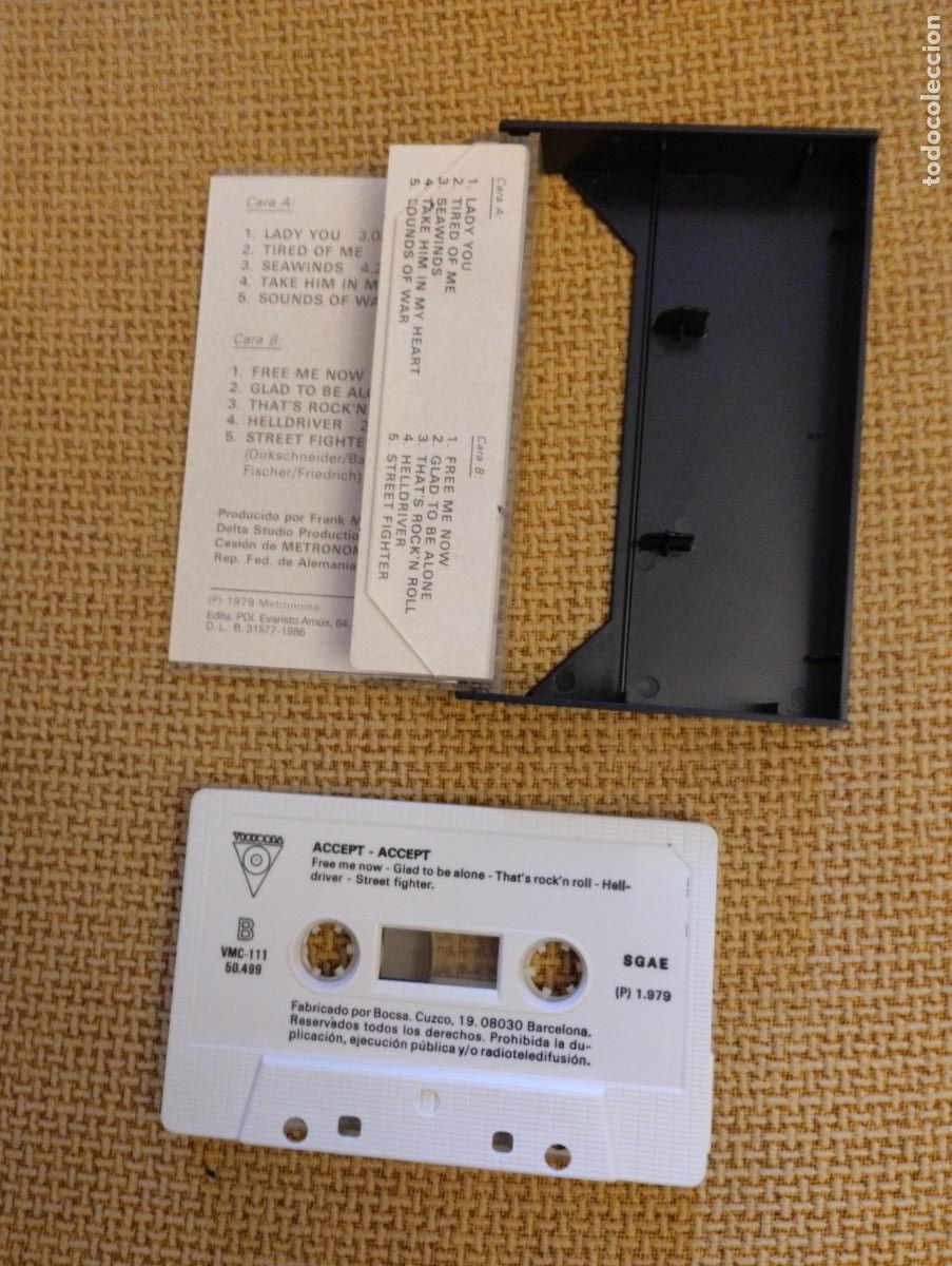 Casetes antiguos: Cinta Casete antigua Accept - Foto 4