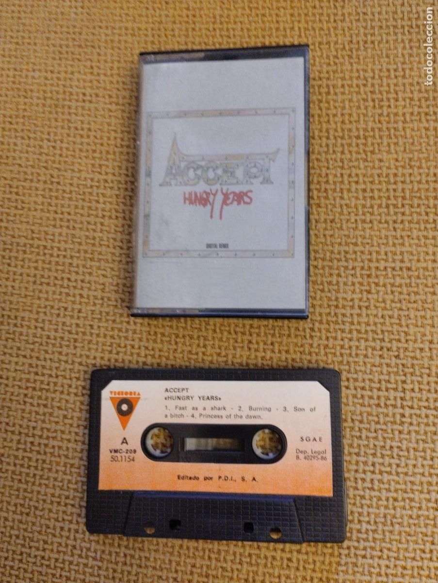 Casetes antiguos: Cinta Casete antigua Accept - Foto 1
