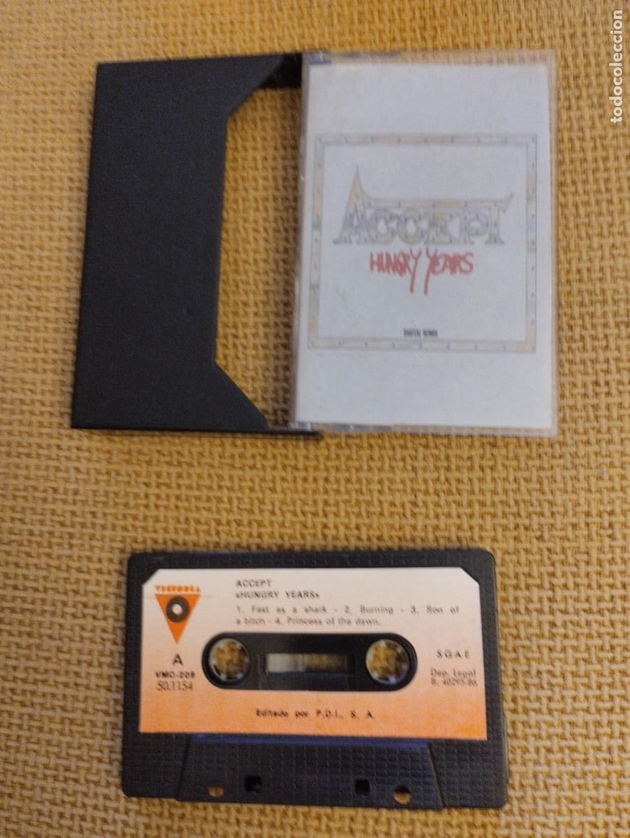 Casetes antiguos: Cinta Casete antigua Accept - Foto 3