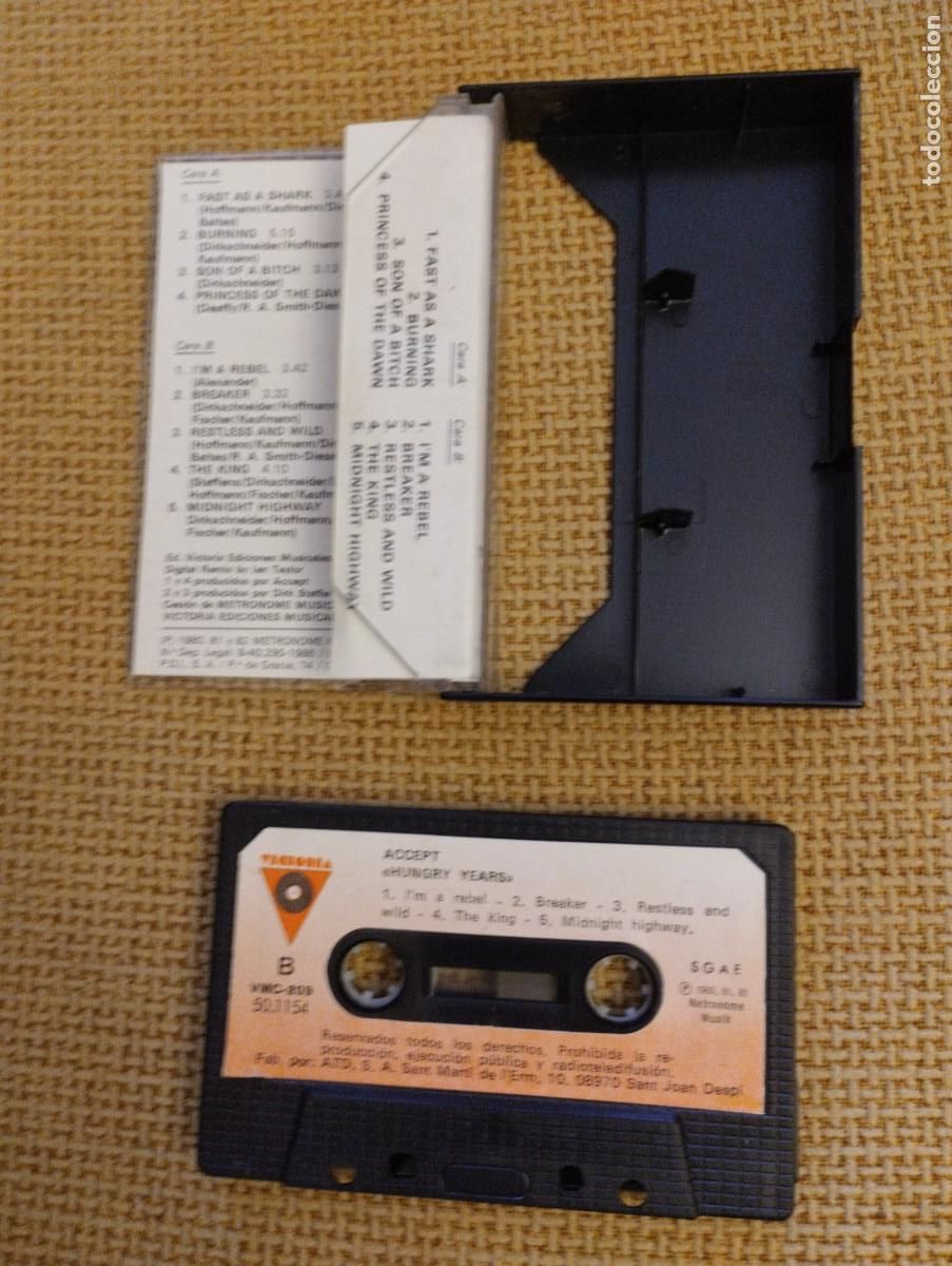 Casetes antiguos: Cinta Casete antigua Accept - Foto 4