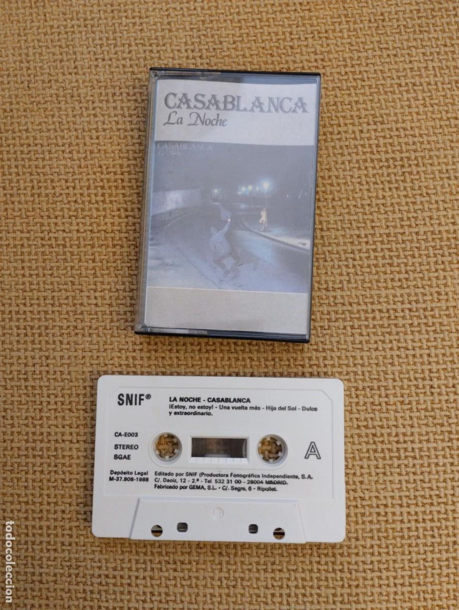 Casetes antiguos: Cinta Casete antigua Casablanca