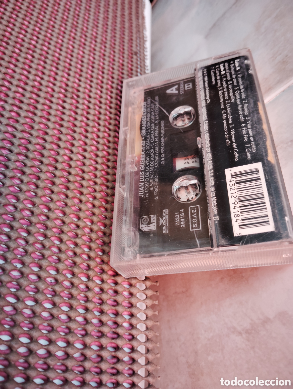 Casetes antiguos: Grandes &eacute;xitos de Juan Luis Guerra. Cassette. - Foto 2