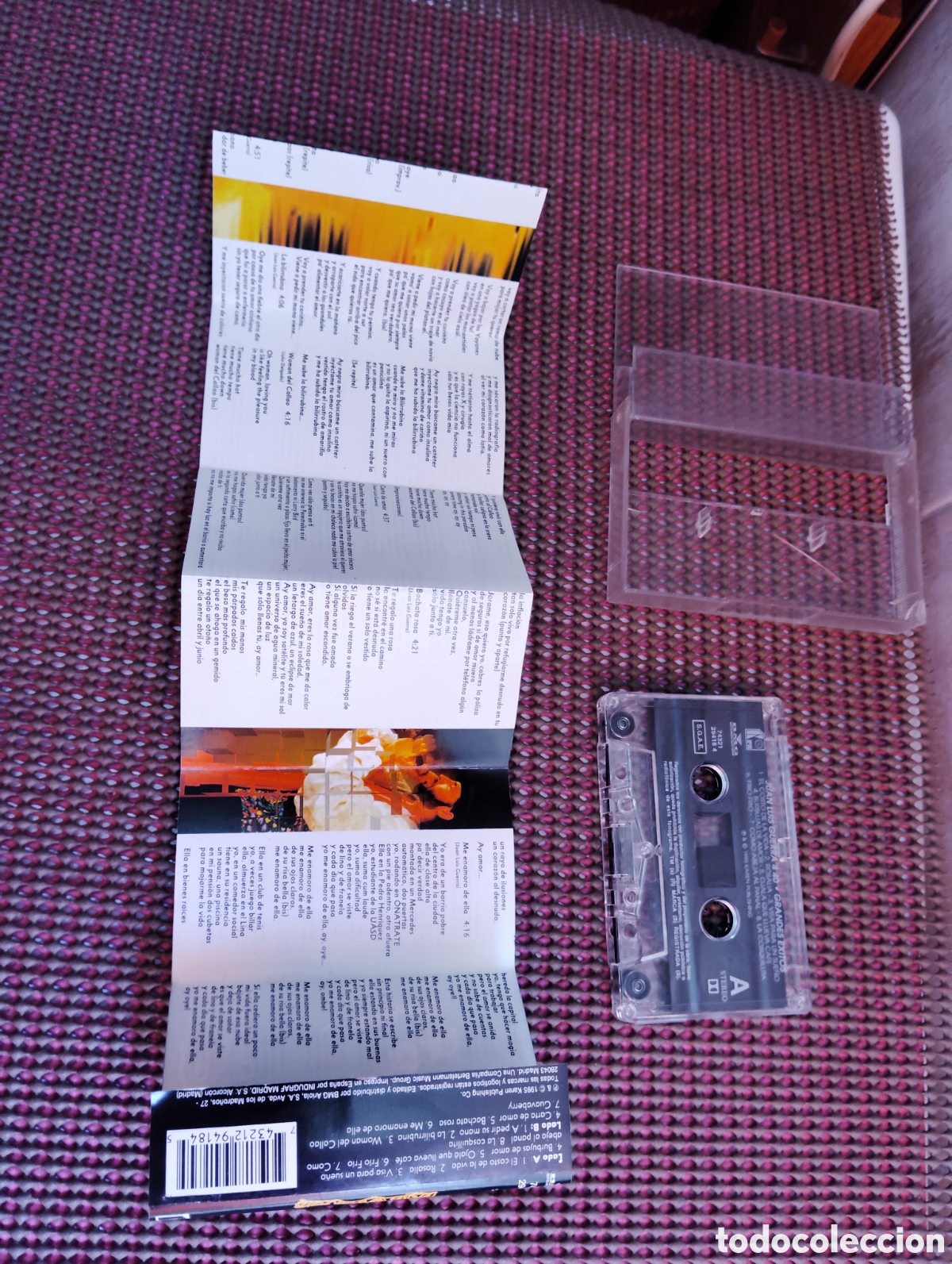 Casetes antiguos: Grandes &eacute;xitos de Juan Luis Guerra. Cassette. - Foto 3