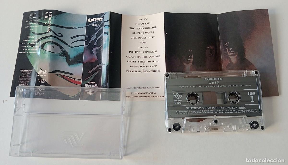 Casetes antiguos: CASSETTE CORONER - GRIN - Foto 2