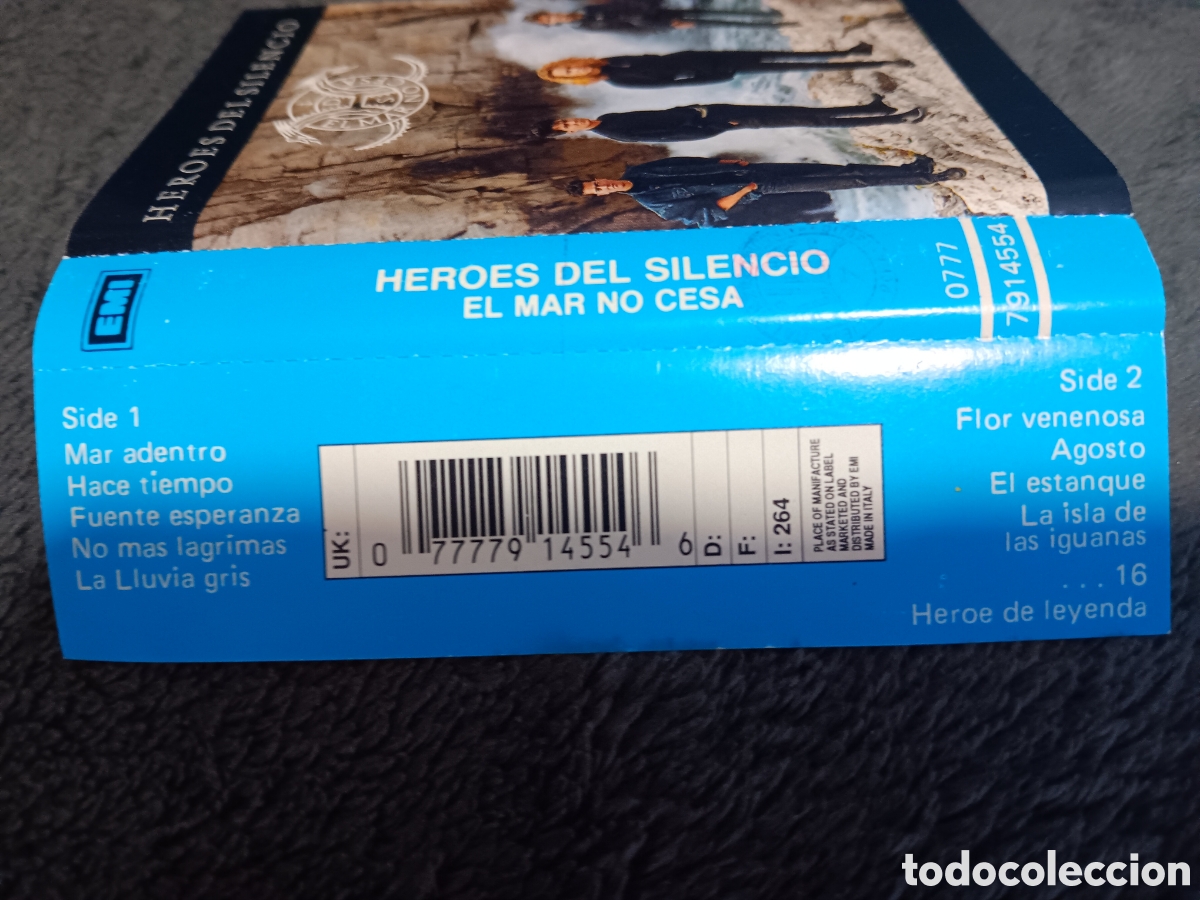 Casetes antiguos: H&eacute;roes del Silencio Italy, El Mar no cesa - Foto 5