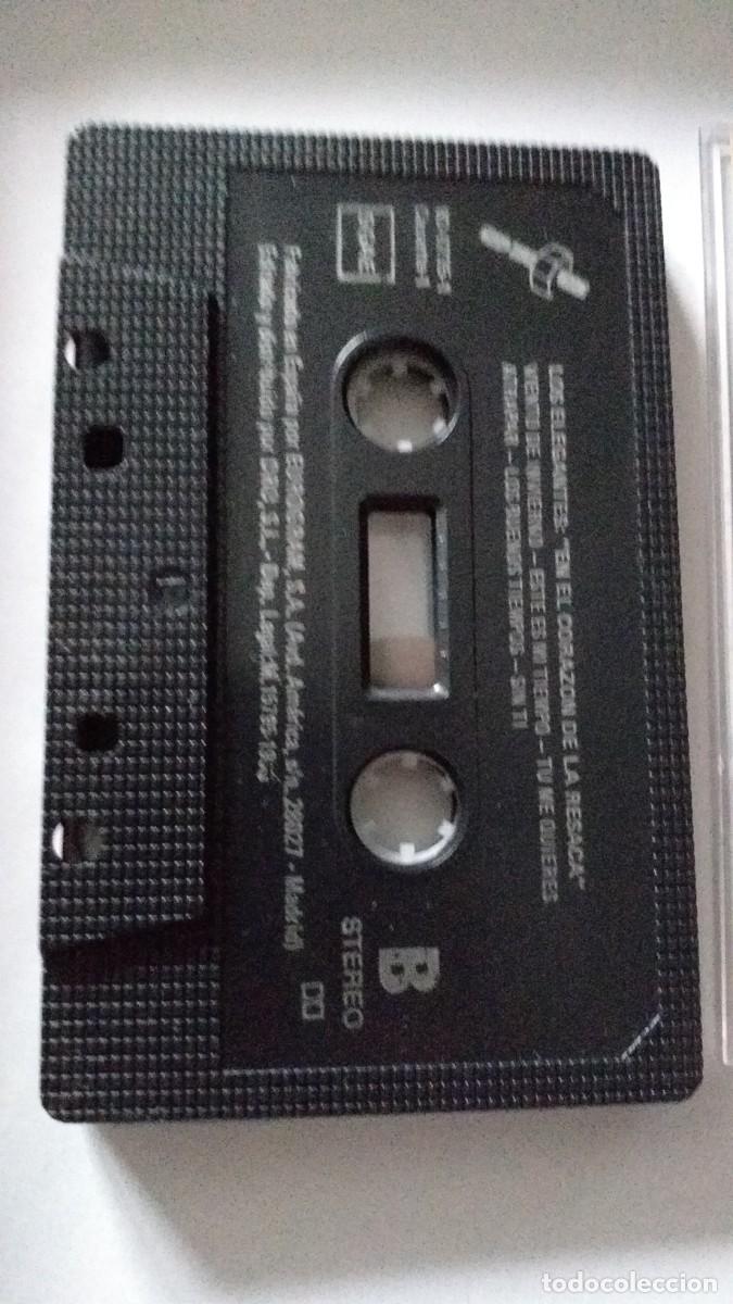 Casetes antiguos: Cassette antiguo LOS ELEGANTES en el coraz&oacute;n de la resaca. - Foto 4