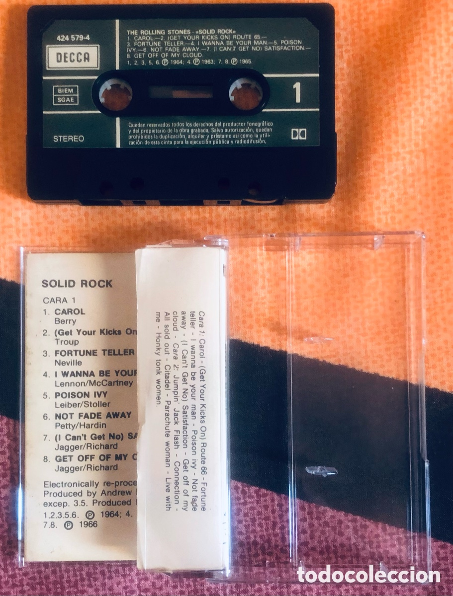 Casetes antiguos: The Rolling Stones: Solid Rock - Foto 2