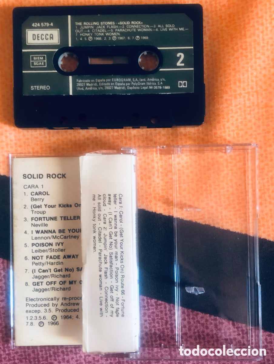 Casetes antiguos: The Rolling Stones: Solid Rock - Foto 3