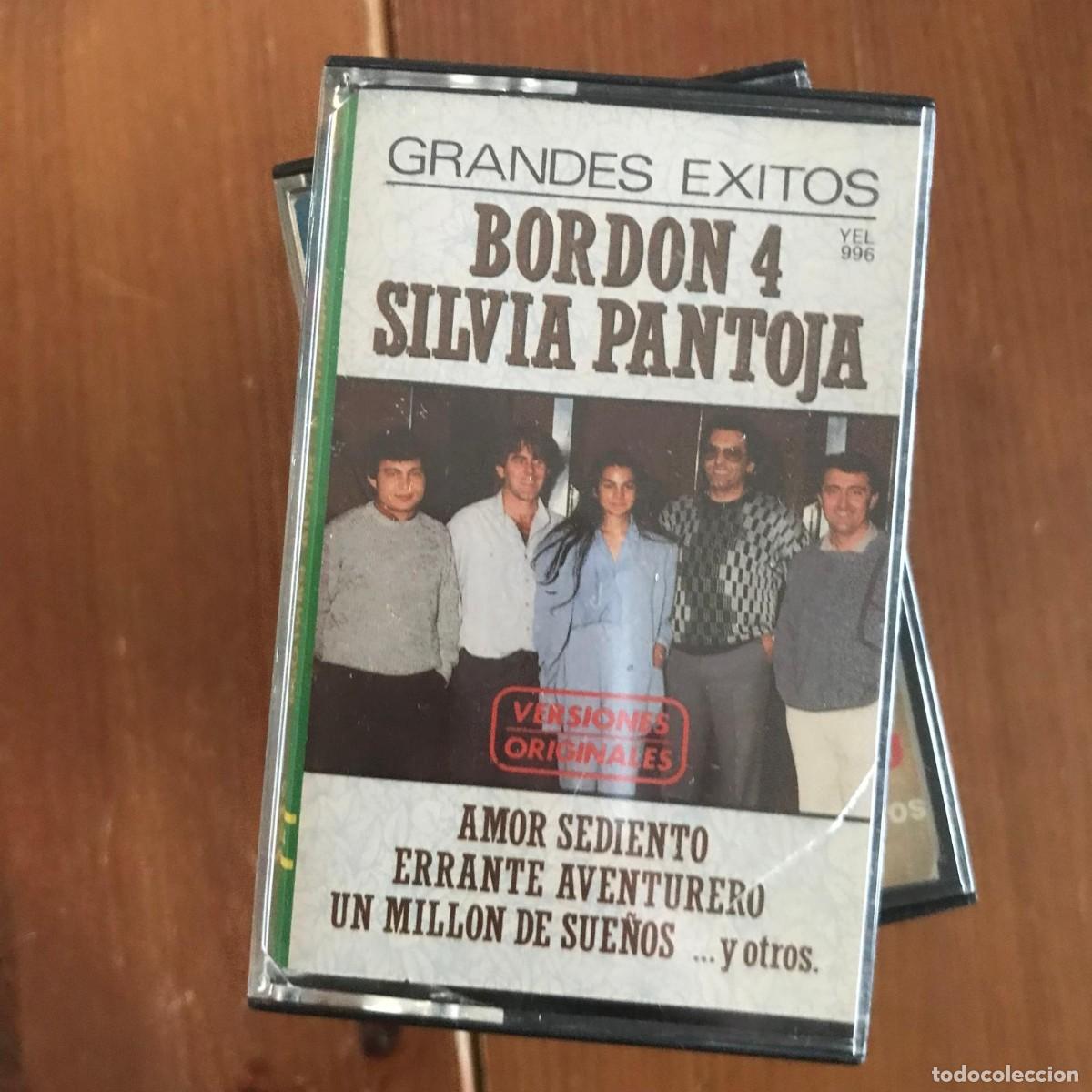 Casetes antiguos: BORD&Oacute;N 4 / SILVIA PANTOJA - GRANDES &Eacute;XITOS - CASSETTE AMALGAMA 1987 - Foto 1