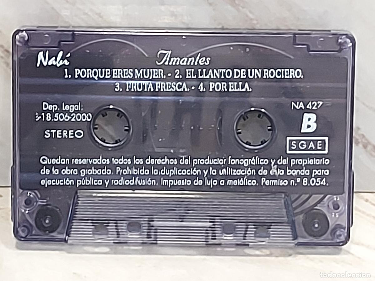 Casetes antiguos: AMANTES / MISMO T&Iacute;TULO / MC - NABI-2000 / DE LUJO - Foto 3