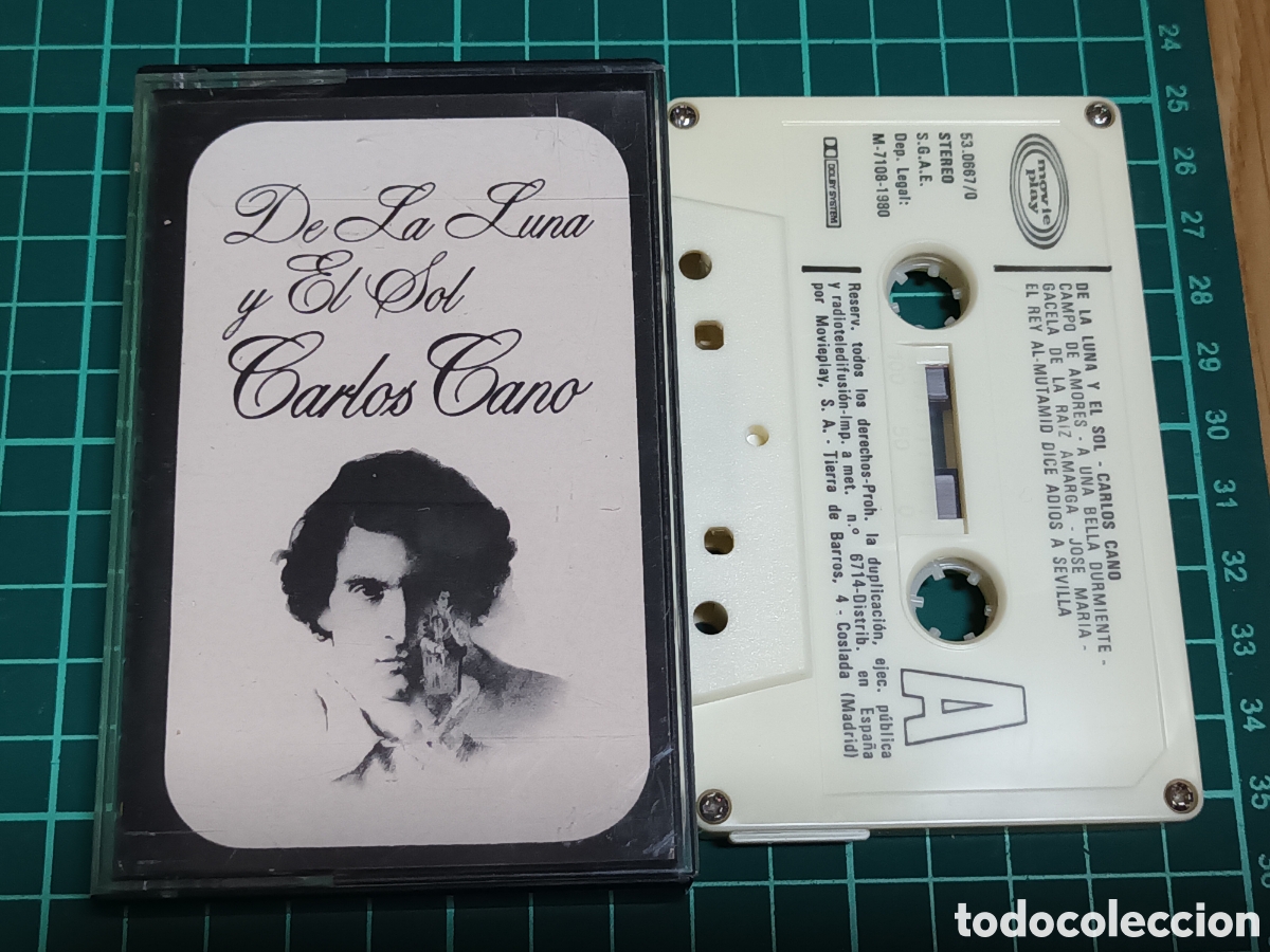 Casetes antiguos: Carlos Cano de la luna y el sol cassete