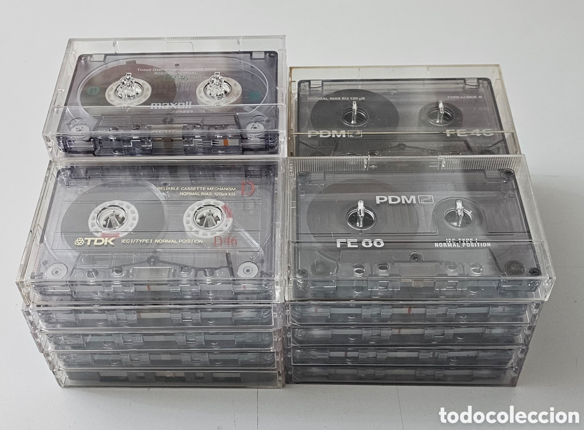 Casetes antiguos: LOTE 39 CASSETTE MARCAS TDK MAXELL SOCIMAG SONY PDM FIJI AGFA GOLD JVC VER FOTOS