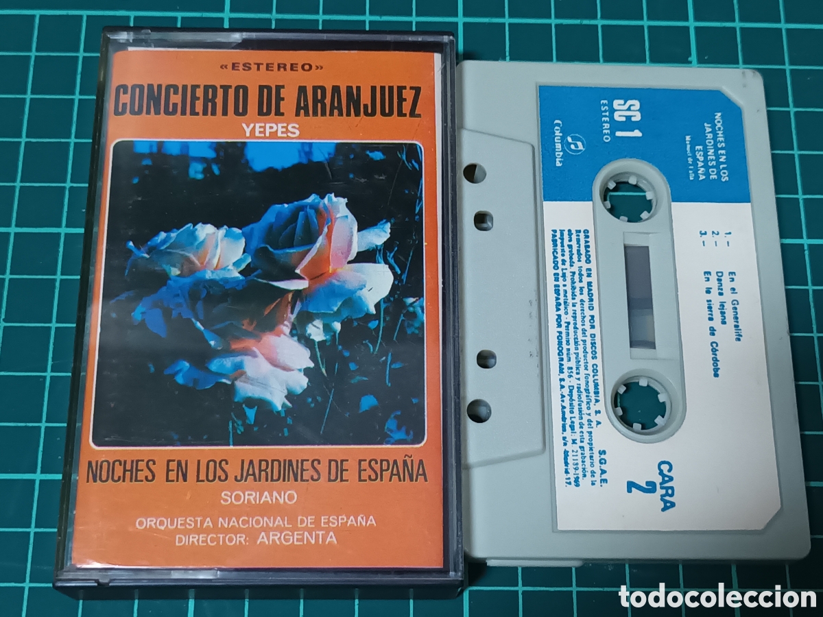 Casetes antiguos: Concierto de Aranjuez Yepes cassete