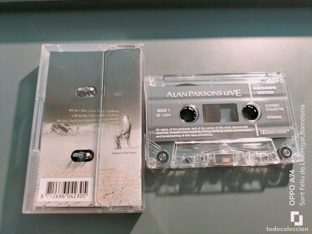 Casetes antiguos: RAR CASSETTE. ALAN PARSONS. LIVE. 1994 - Foto 2