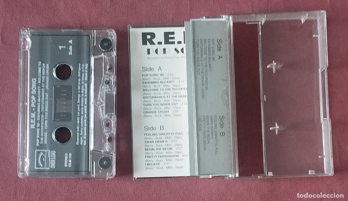Casetes antiguos: REM - R.E.M. - POP SONG - CASETE - Foto 2