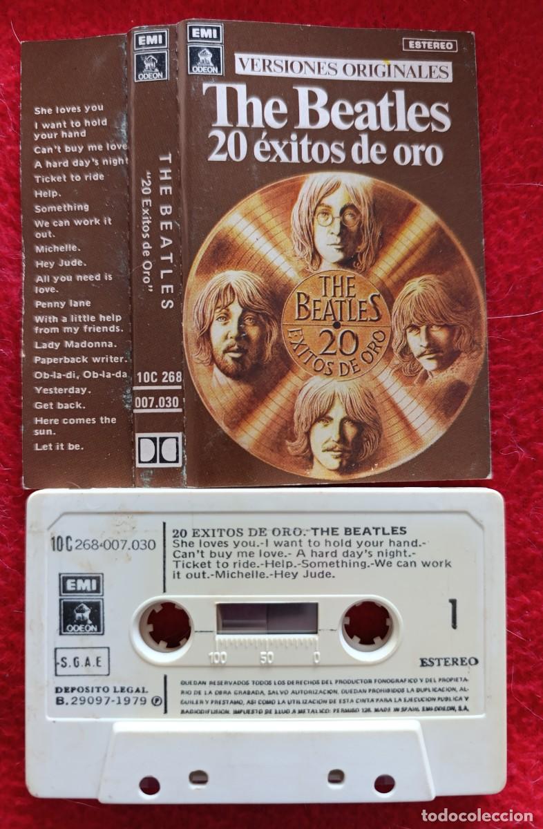Casetes antiguos: THE BEATLES &ndash; 20 &Eacute;XITOS DE ORO CASSETTE 1979 - Foto 1