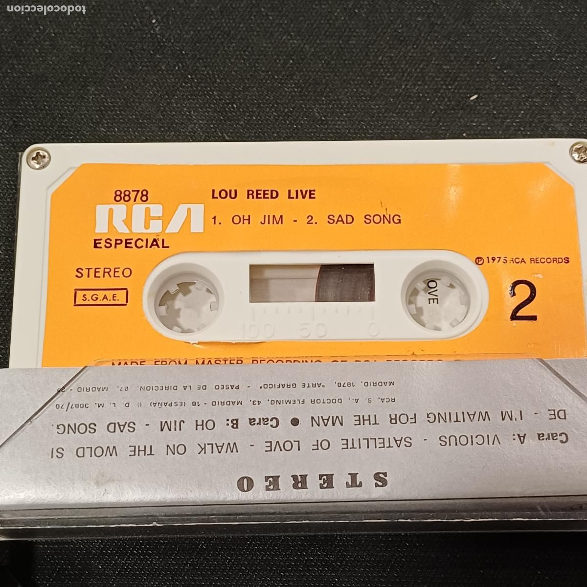Casetes antiguos: LOU REED/LIVE/CASETE. - Foto 2
