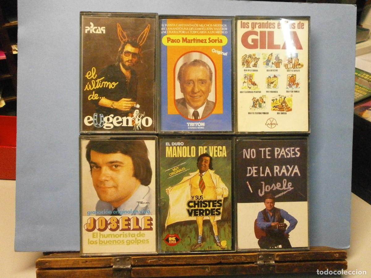 Alte Kassetten: lote de 6 cintas casetes originales de chistes a&ntilde;os 70 80