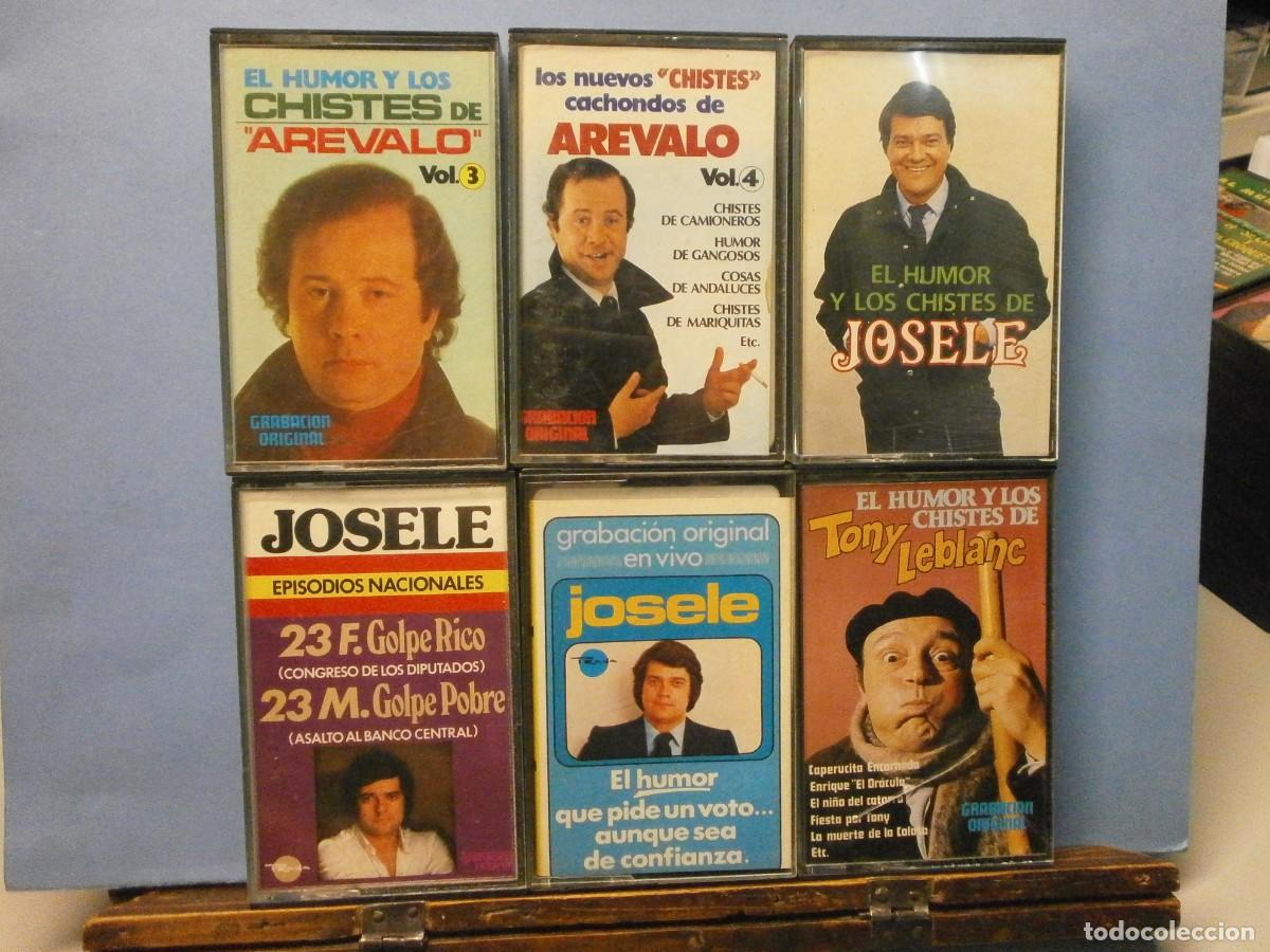 Alte Kassetten: lote de 6 cintas casetes originales de chistes a&ntilde;os 70 80