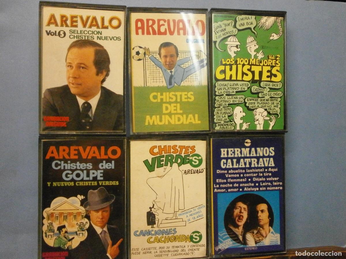 Casetes antiguos: lote de 6 cintas casetes originales de chistes a&ntilde;os 70 80