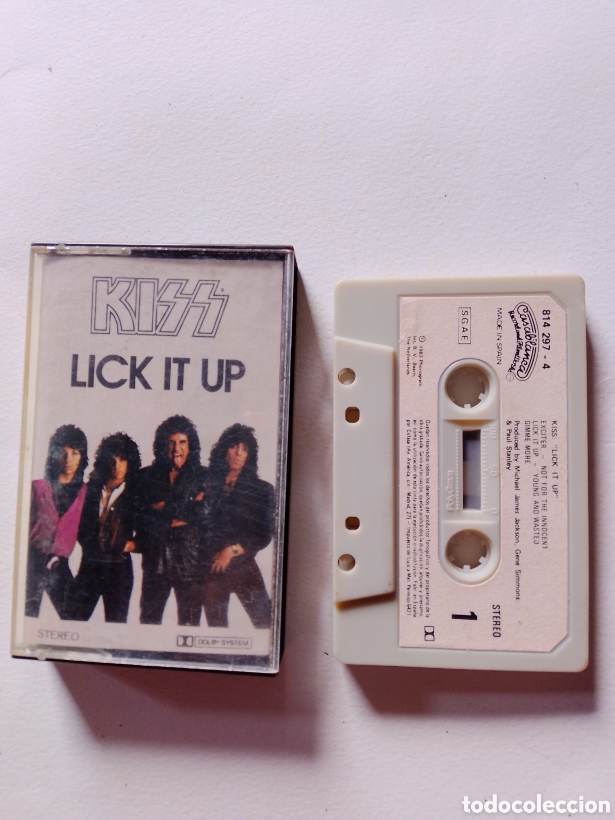 Casetes antiguos: KIZZ - LICK IT UP - cassette - Foto 1