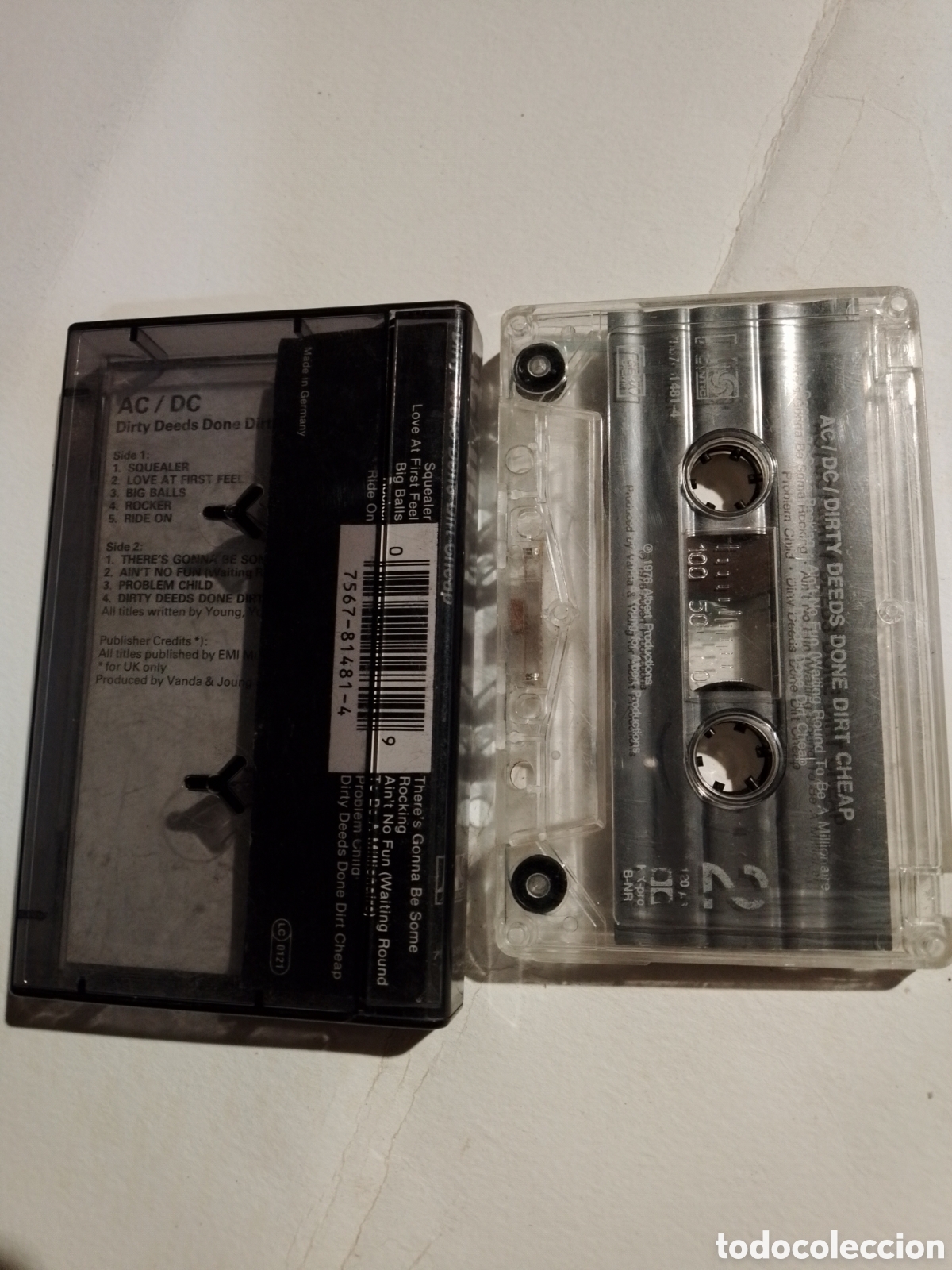 Casetes antiguos: AC/DC - DIRTY DEEDS DONE DIRT CHEAP - Foto 2