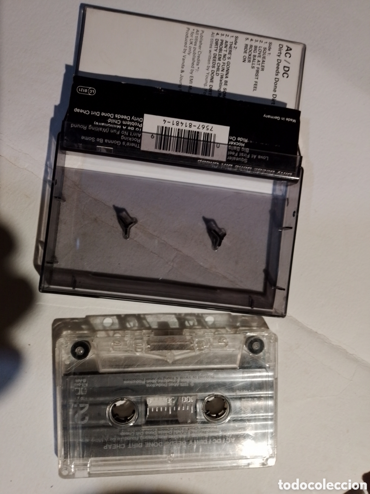 Casetes antiguos: AC/DC - DIRTY DEEDS DONE DIRT CHEAP - Foto 3