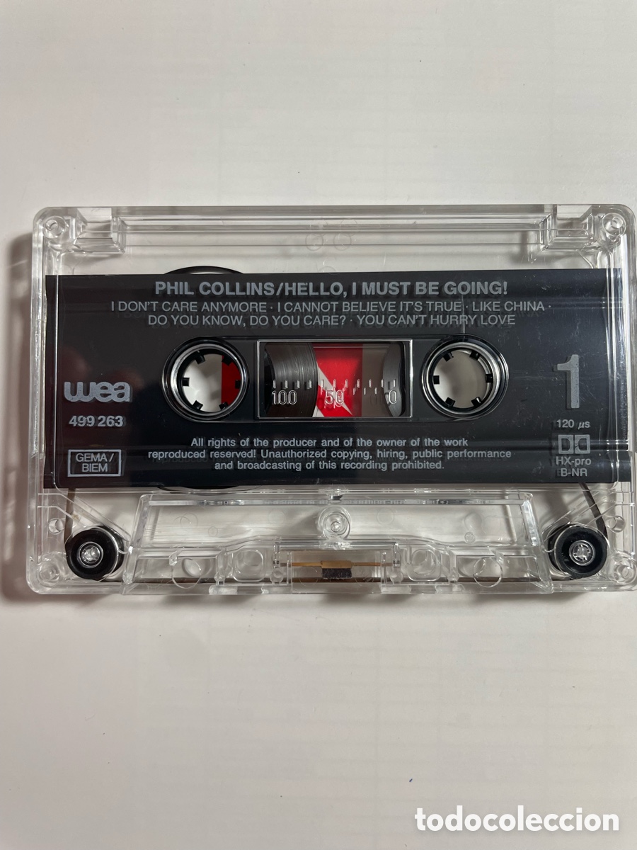 Casetes antiguos: Cassette Phil Collins Hello, I Must Be Going - Foto 4
