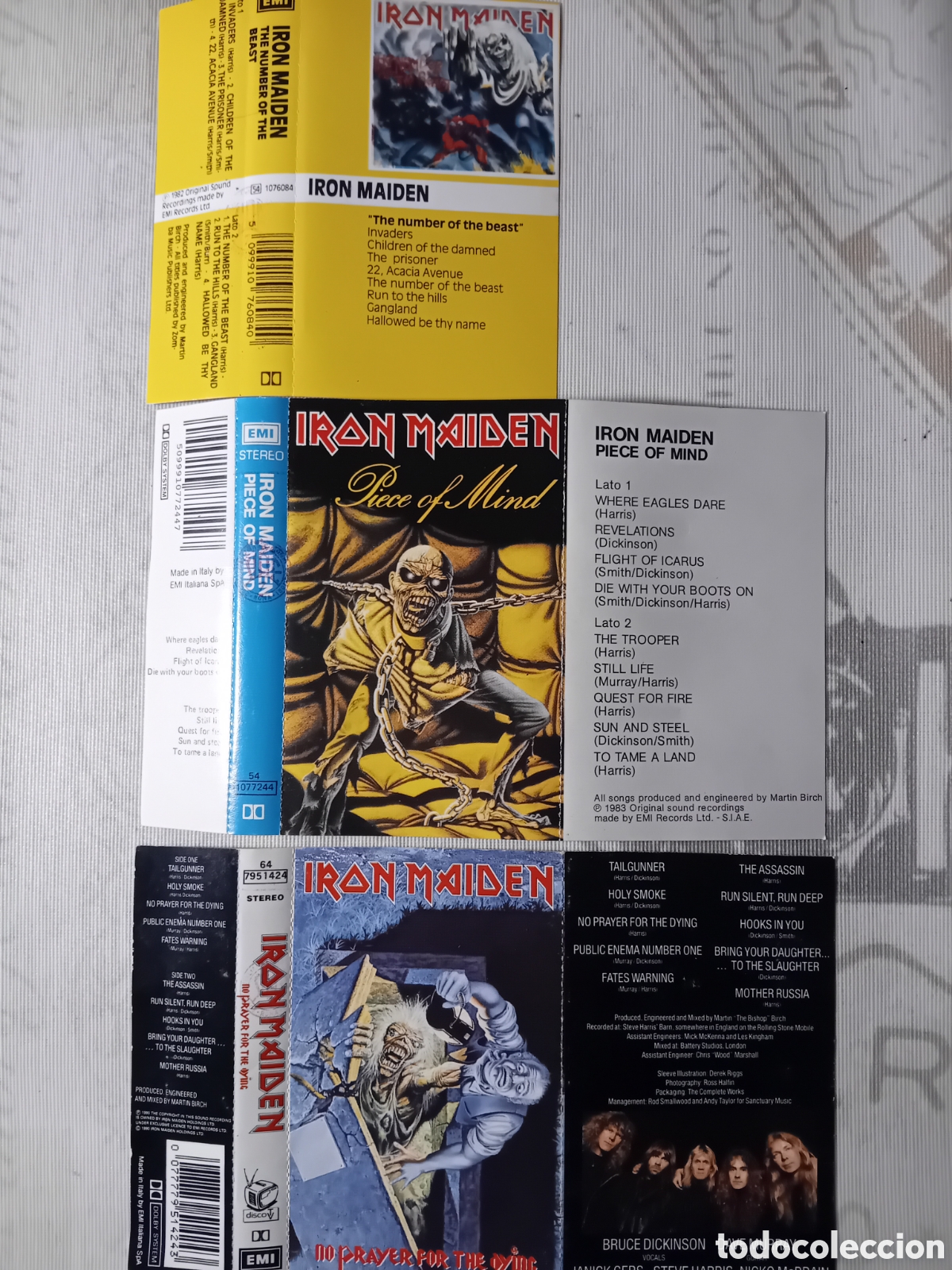 Casetes antiguos: LOTE CASSETTES IRON MAIDEN - Foto 2
