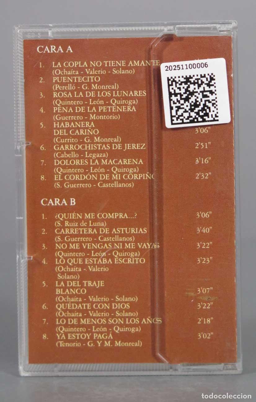 Casetes antiguos: CASSETTE. ANTO&Ntilde;ITA MORENO. - Foto 2