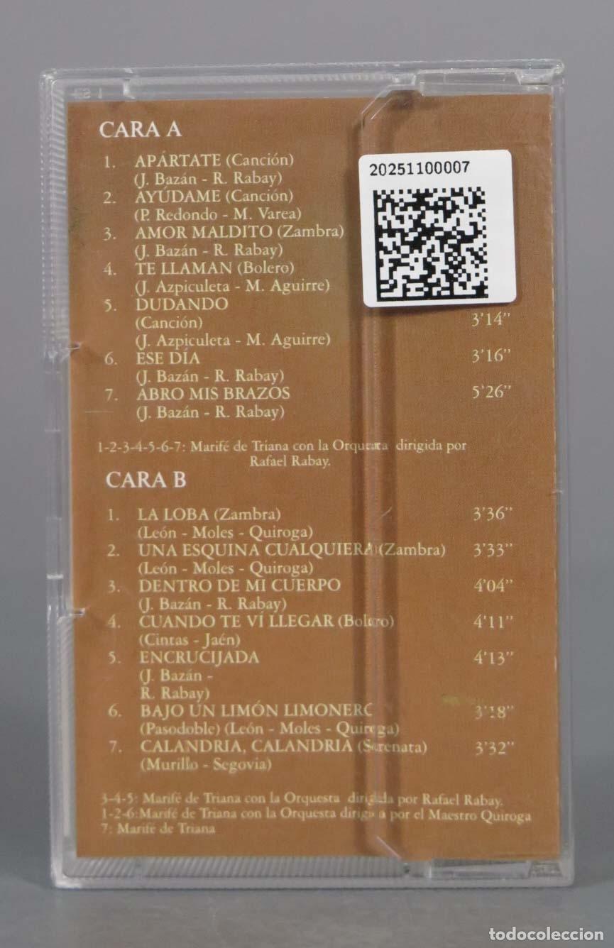Casetes antiguos: CASSETTE. MARIFE DE TRIANA - Foto 2