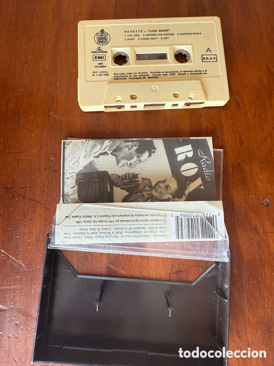 Casetes antiguos: Roxette look Sharp! Cinta cassette hispavox - Foto 2