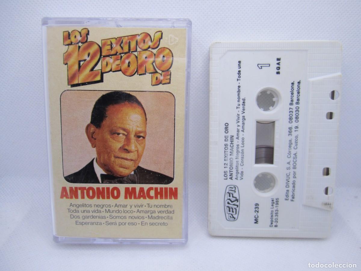 Casetes antiguos: casete los 12 exitos de oro de antonio machin - Foto 2