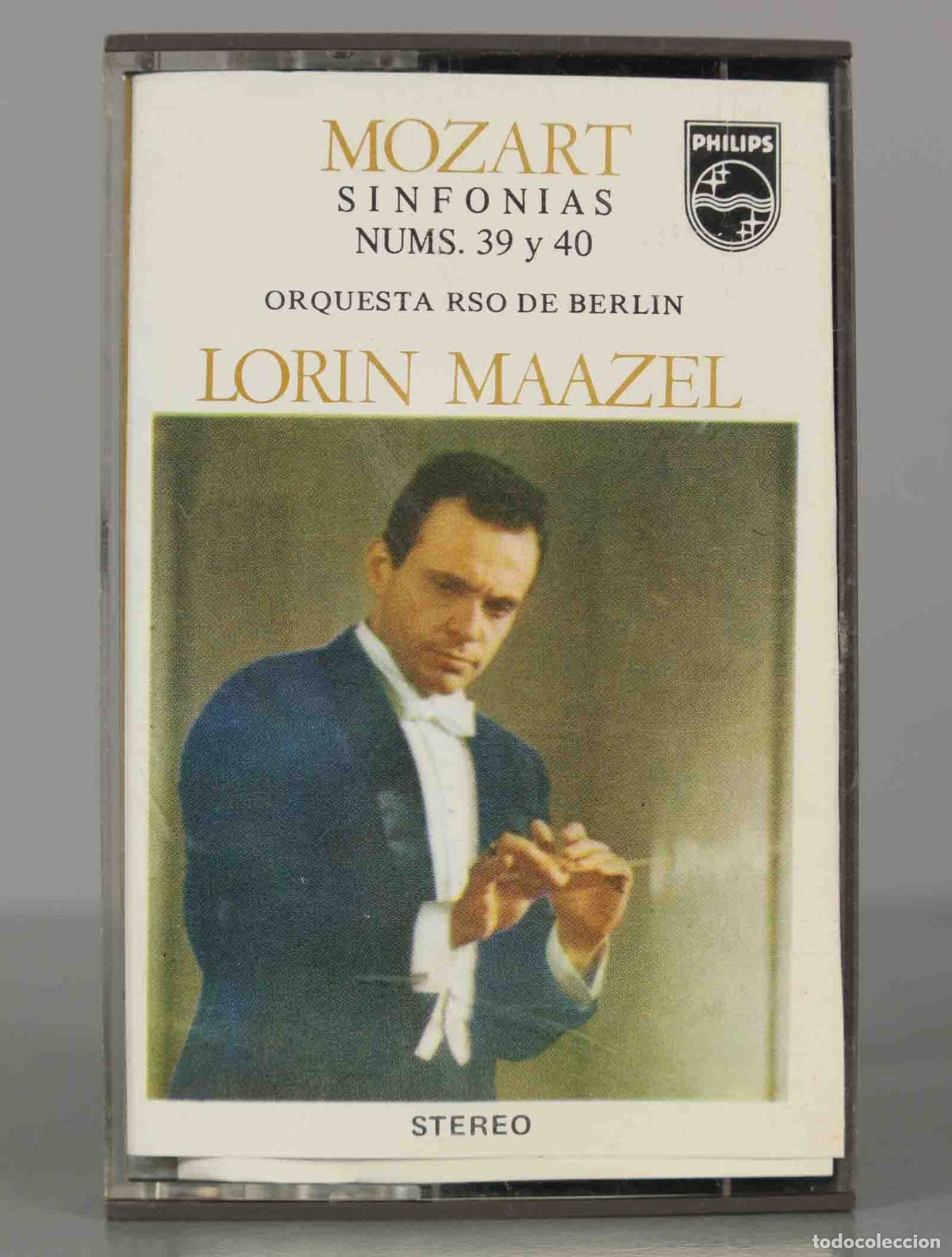 Casetes antiguos: CASSETTE. MOZART SINFONIAS 39 Y 40 MAAZEL