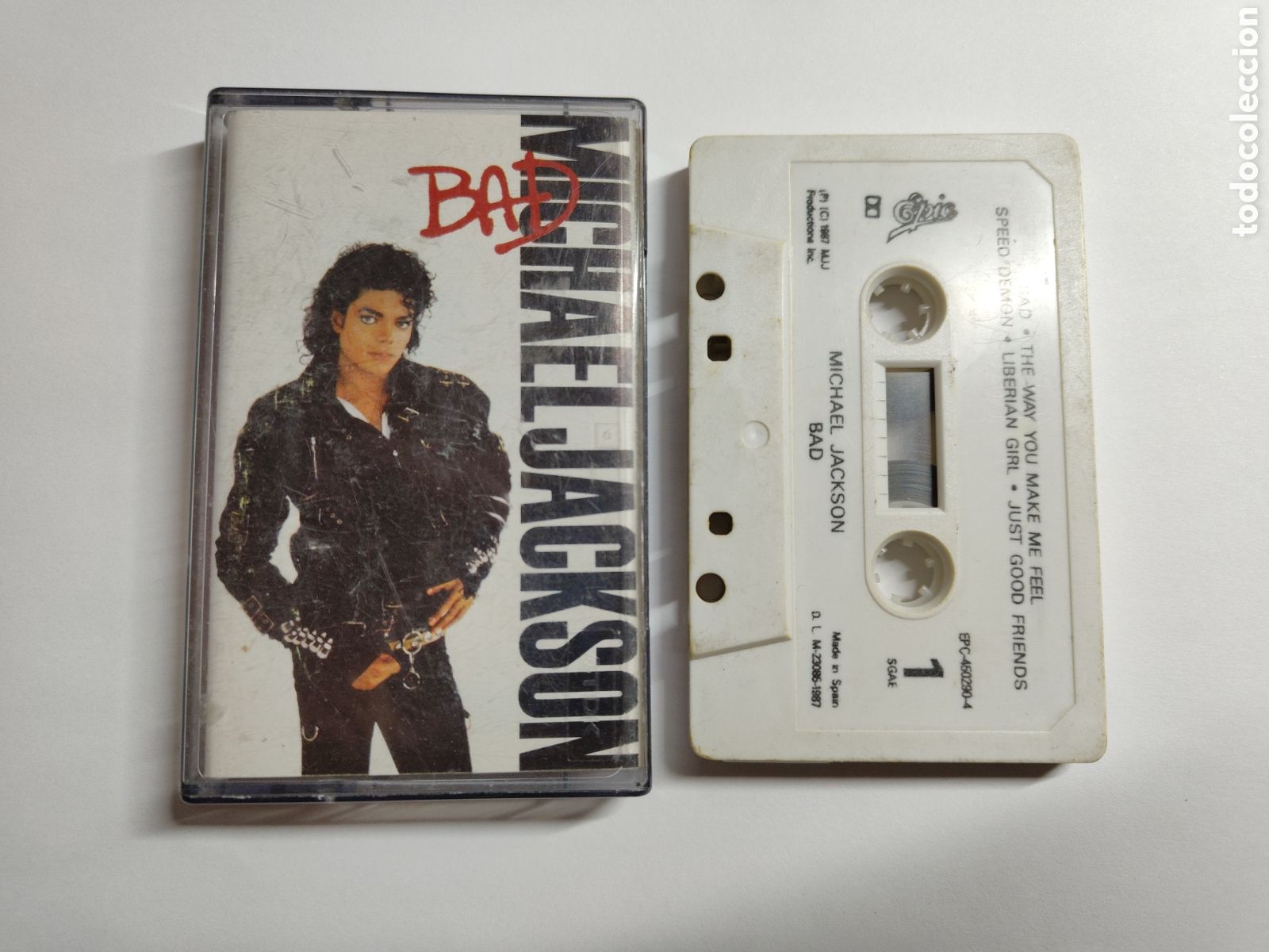 Casetes antiguos: MICHAEL JACKSON. - CASSETTE MICHAEL JACKSON - BAD - tdkcst25 - Foto 1