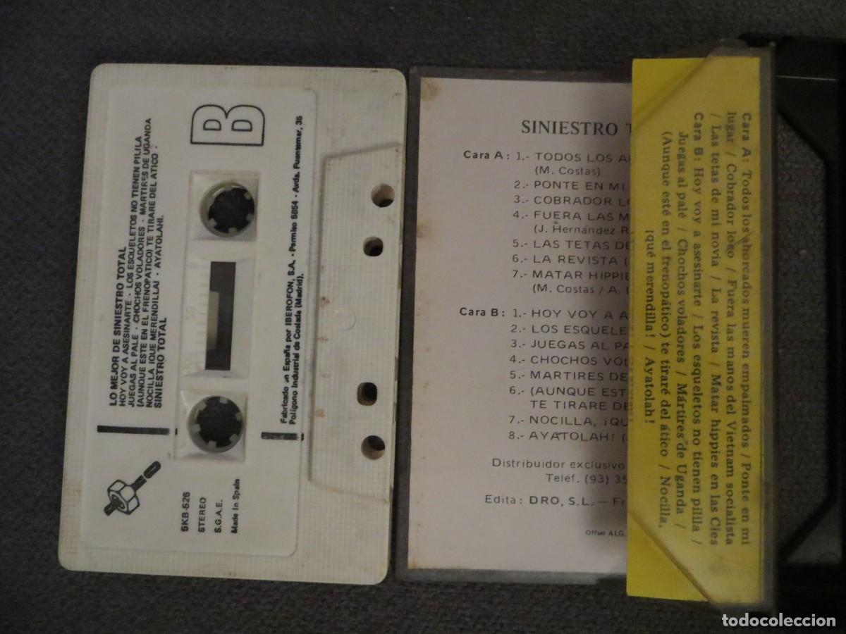Casetes antiguos: SINIESTRO TOTAL: GRANDES EXITOS (K7) MUY RARO !!!!!! - Foto 2