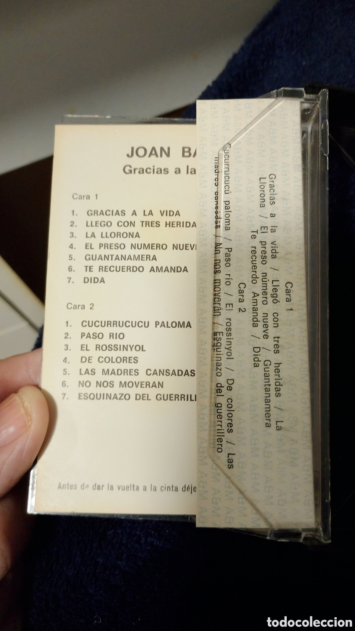 Casetes antiguos: Joan Baez cassette gracias a la vida - Foto 4