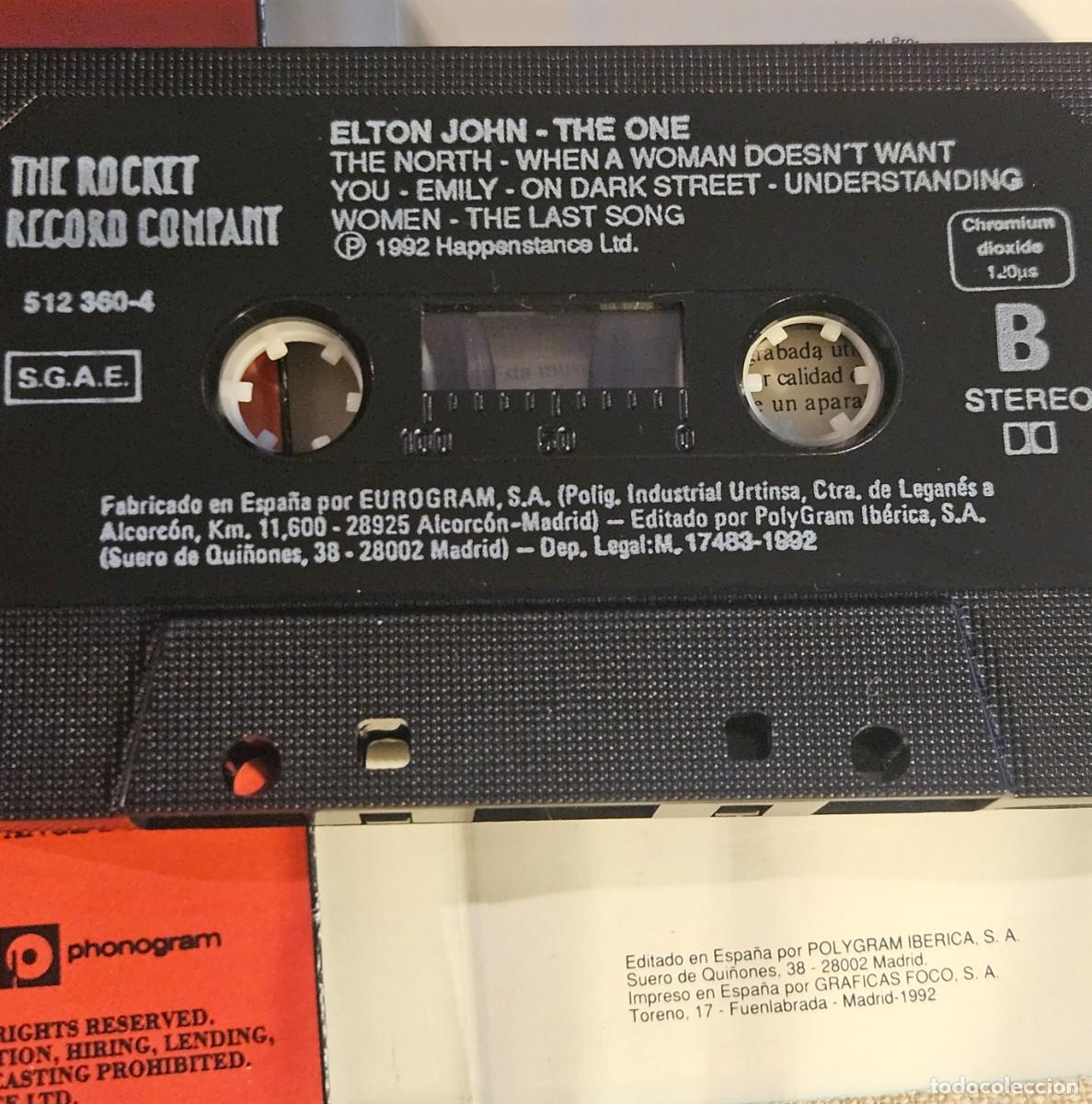 Casetes antiguos: ELTON JOHN - The One - 1992 - Foto 5