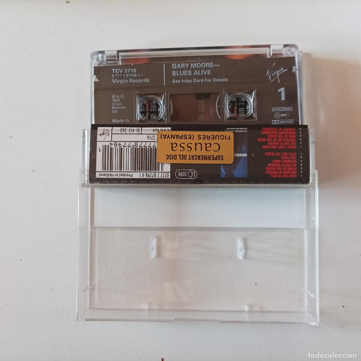 Casetes antiguos: CASETTE CINTA MC GARY MOORE BLUES ALIVE - Foto 2