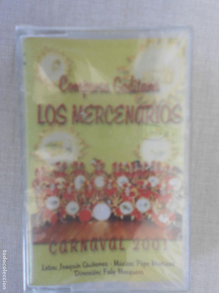 Alte Kassetten: LOS MERCENARIOS , COMPARSA GADITANA - CARNAVAL 2001 - JOAQUIN QUI&Ntilde;ONES - CASETE PRECINTADO