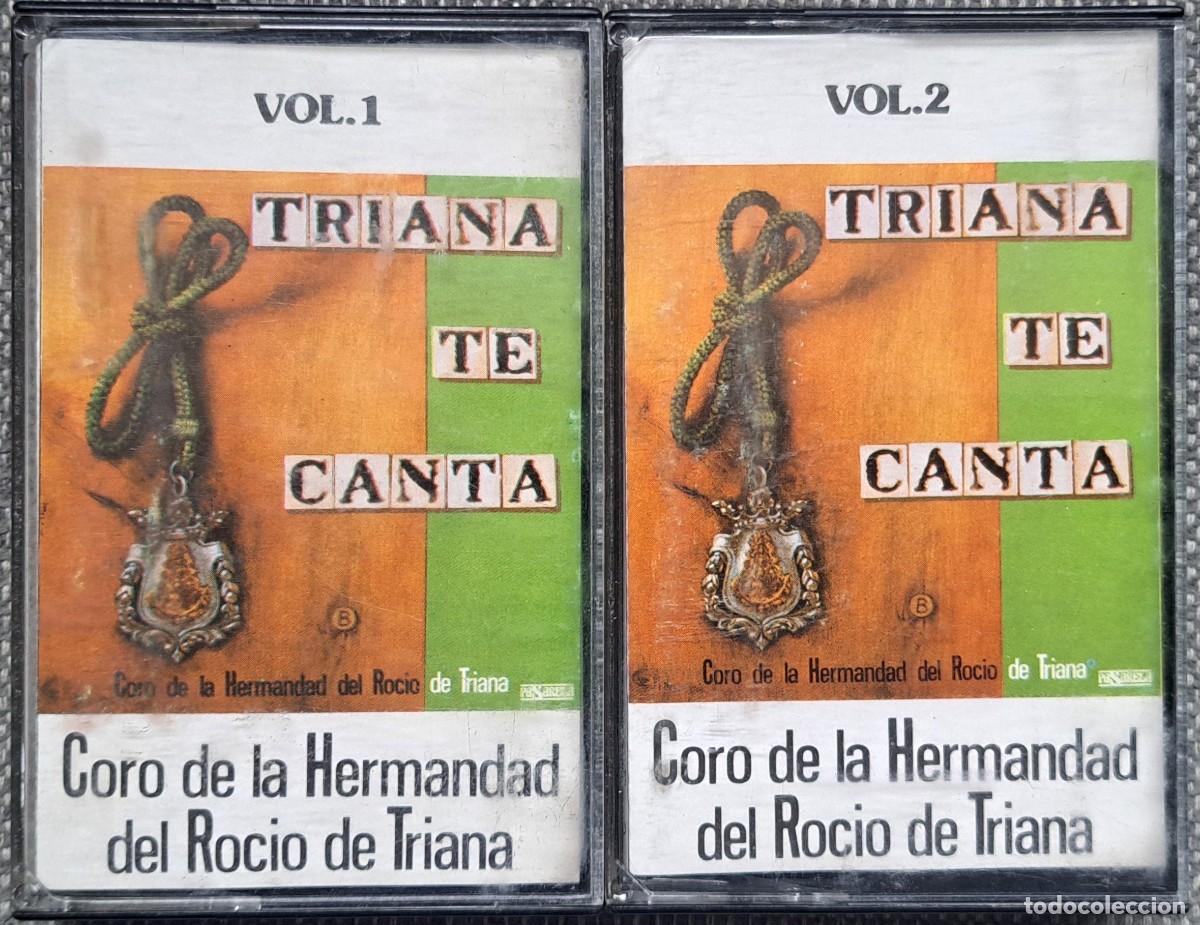 Cassetes antigas: CORO HERMANDAD DEL ROC&Iacute;O DE TRIANA - TRIANA TE CANTA - DOBLE CASETE - 1986