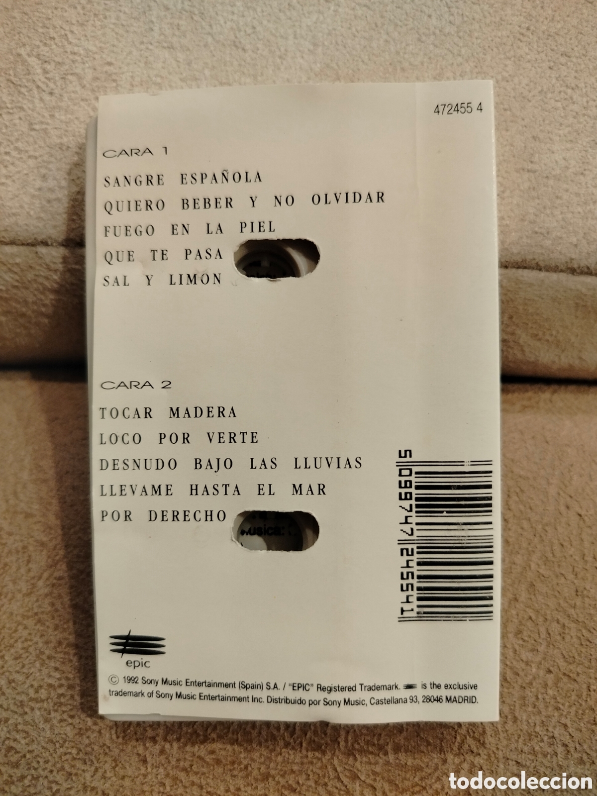 Casetes antiguos: Manolo Tena Cassette. - Foto 2