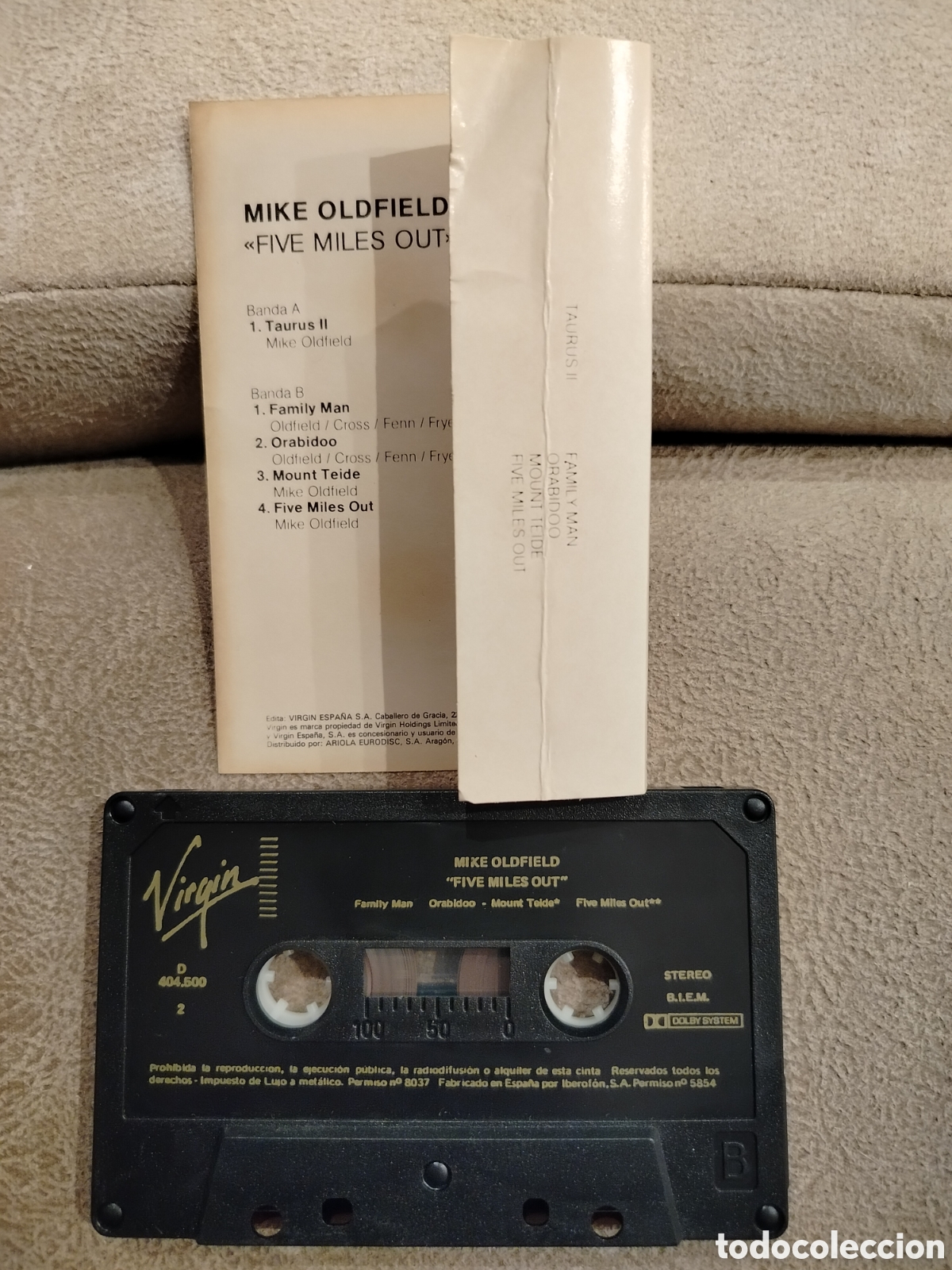 Casetes antiguos: Mike Oldfield Cassette - Foto 2
