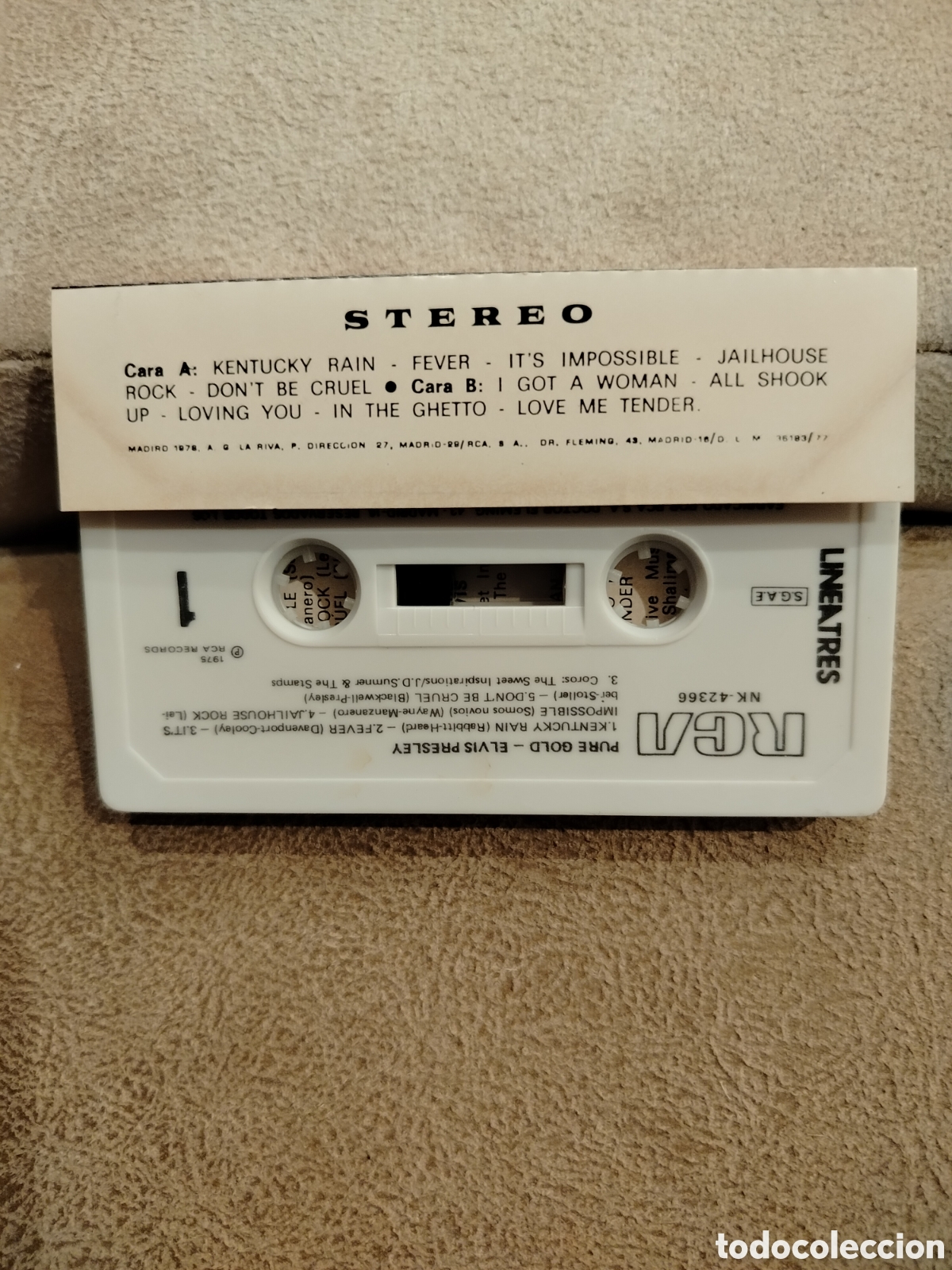 Casetes antiguos: Elvis Presley Cassette - Foto 2