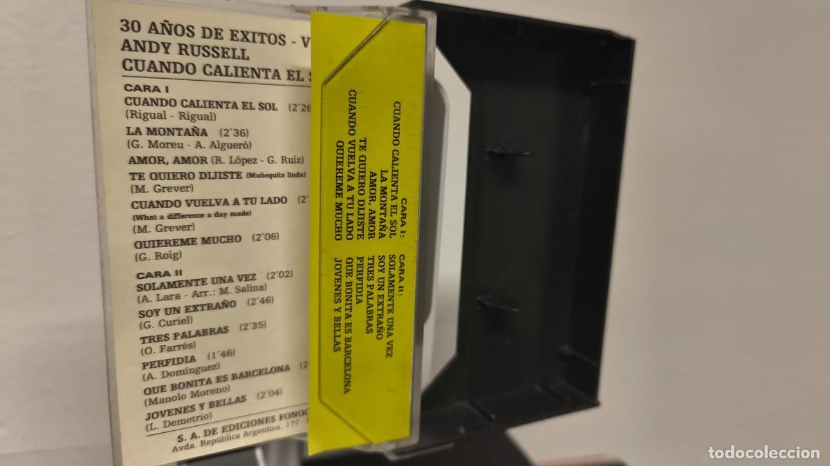 Casetes antiguos: Andy Russell - 30 A&ntilde;os de &Eacute;xitos Vol. 1 (Cassette) - Foto 4