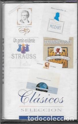 Casetes antiguos: CASE CLASICOS...SELECCION, STRAUSS, MOZART. CASE 20013