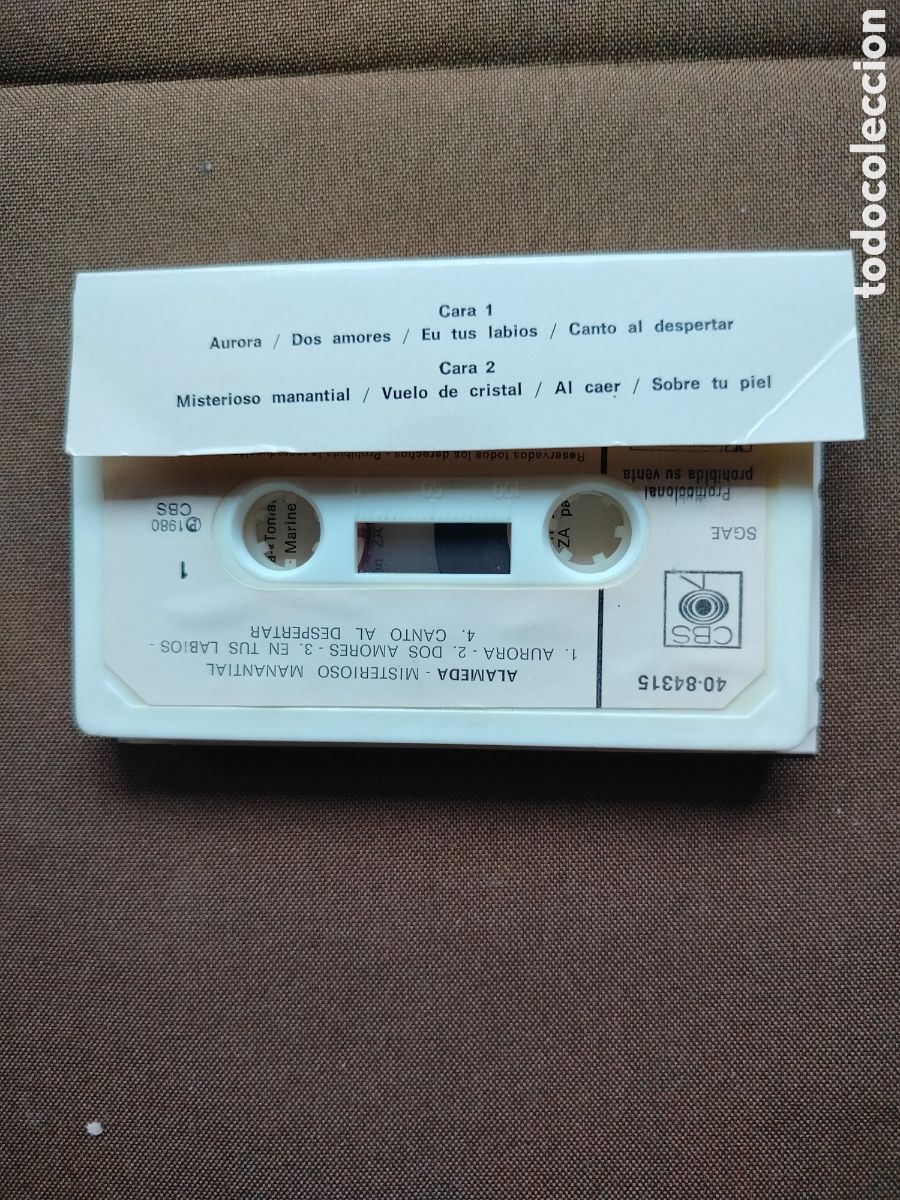 Casetes antiguos: Alameda Cassette 1980 - Foto 2