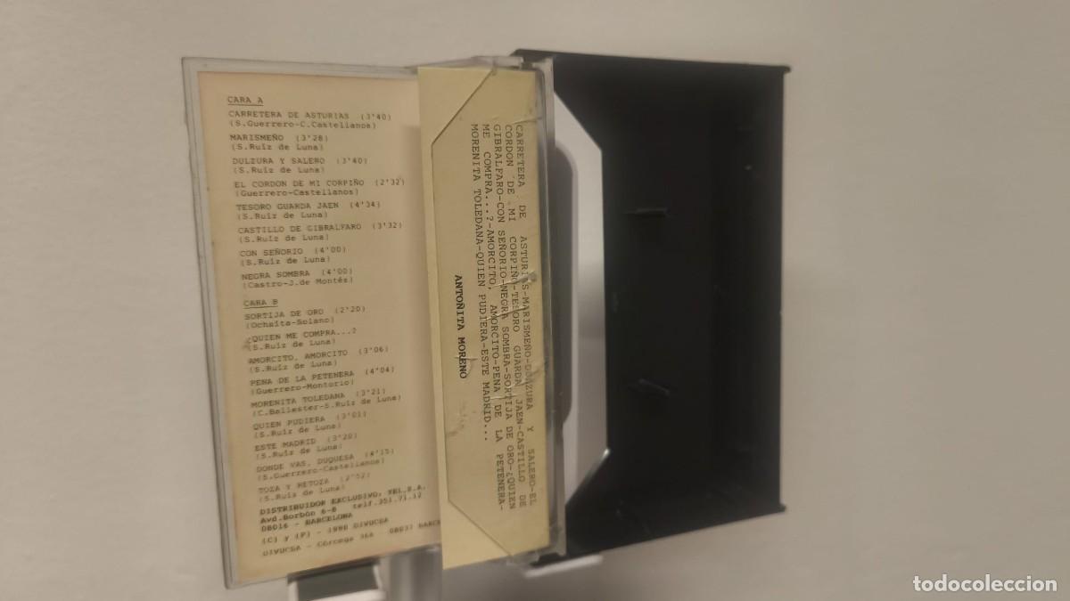 Casetes antiguos: Anto&ntilde;ita Moreno - Grandes &Eacute;xitos (Cassette) - Foto 4